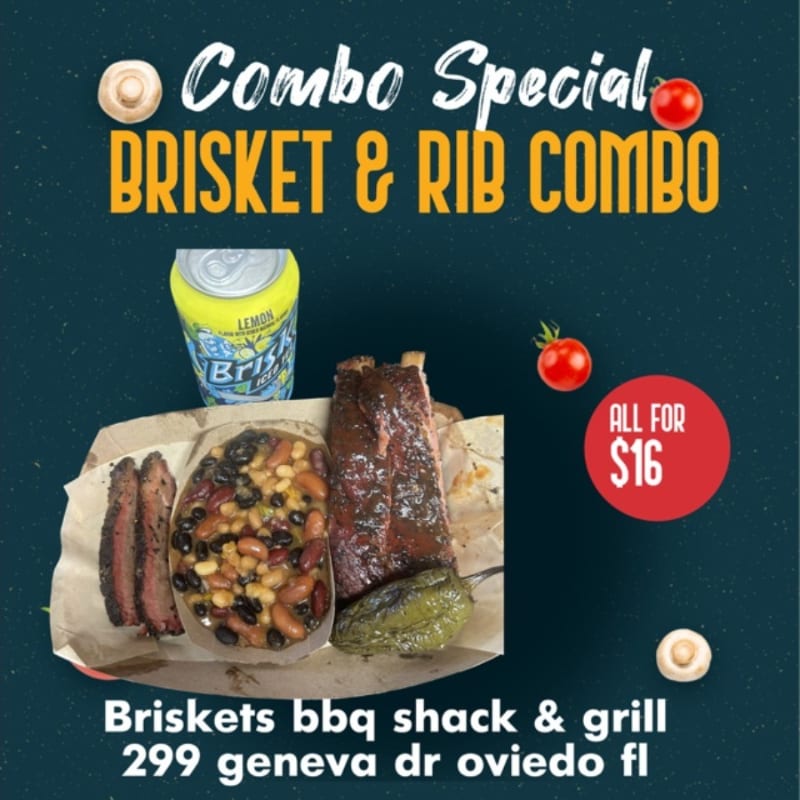 Brisket & Rib Combo Special.