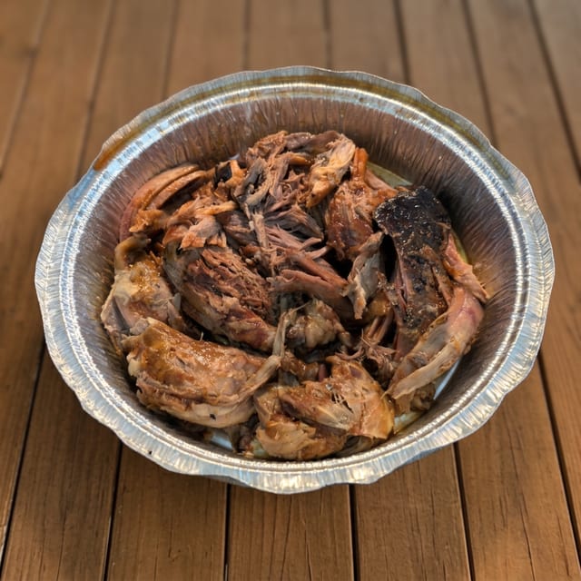 Pulled Pork Shoulder.
